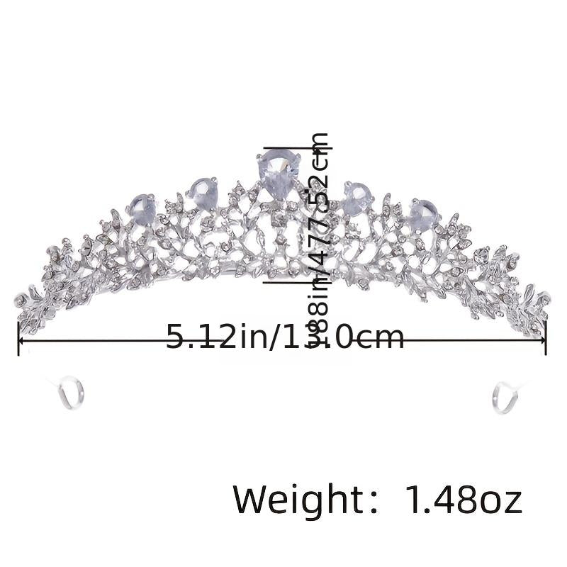 Golden Crystal Wedding Tiara Vintage Bridal Crown
