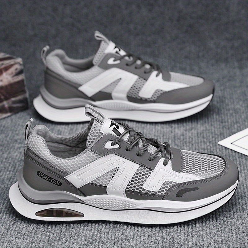 Men's Air Cushion Lace-up Sneakers Athletic Shoes