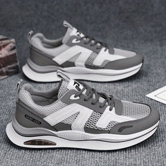 Men's Air Cushion Lace-up Sneakers Athletic Shoes