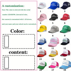 Personalized Custom Truck Driver Hats Two Tone Green Lightweight Foam Base