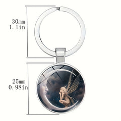 Enamel Keychain Pendant Girls' Jewelry Gift for Daughter