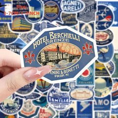63pcs Retro Graffiti Stickers Window Helmet Laptop Decoration