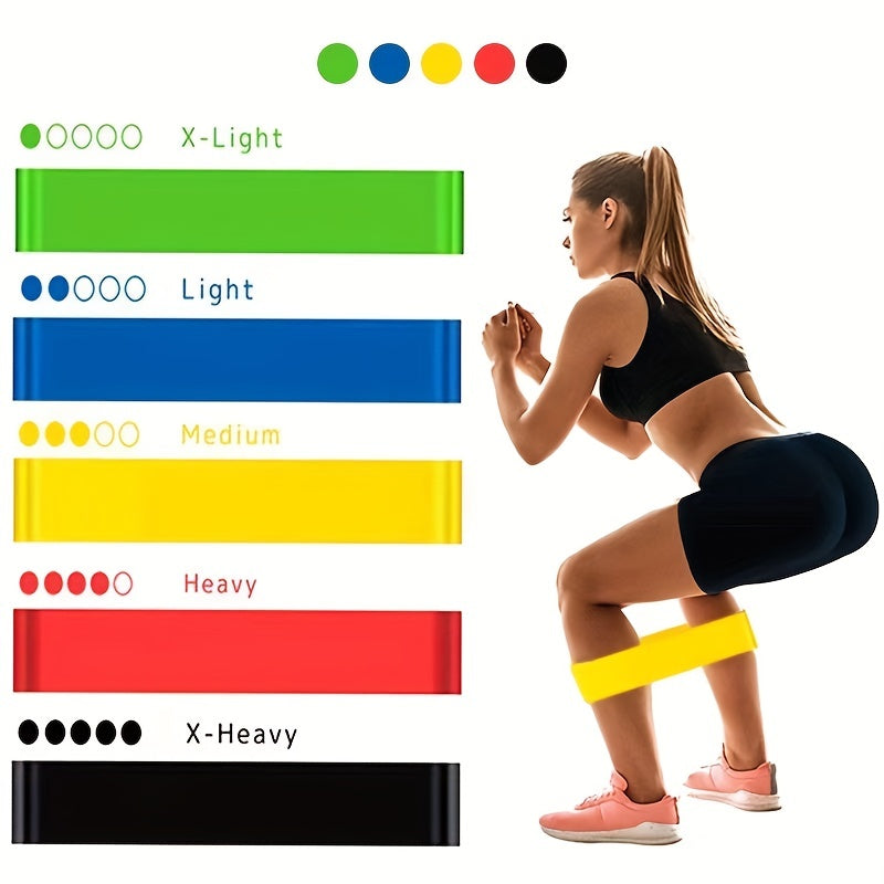 Elastic Resistance Bands for Home Training Yoga Pilates Workout Gym Equipment