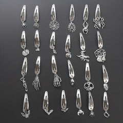 6PCS Creative Hair Clip Set Halloween Theme Non Slip Hair Accessories