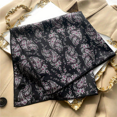 Paisley Print Bandana Square Scarf Neckerchief Head Wrap Hair Accessories