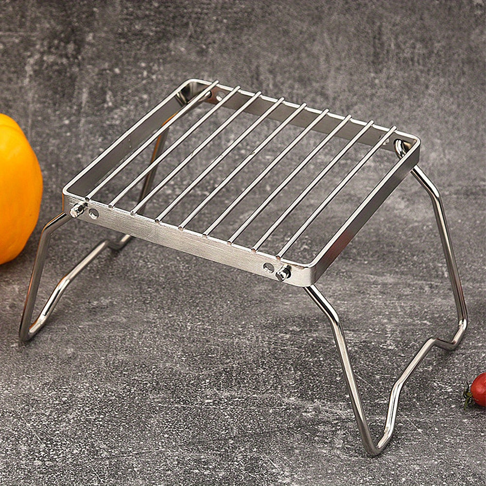 Portable Stainless Steel Campfire Grill Rack for Outdoor BBQ