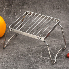 Portable Stainless Steel Campfire Grill Rack for Outdoor BBQ