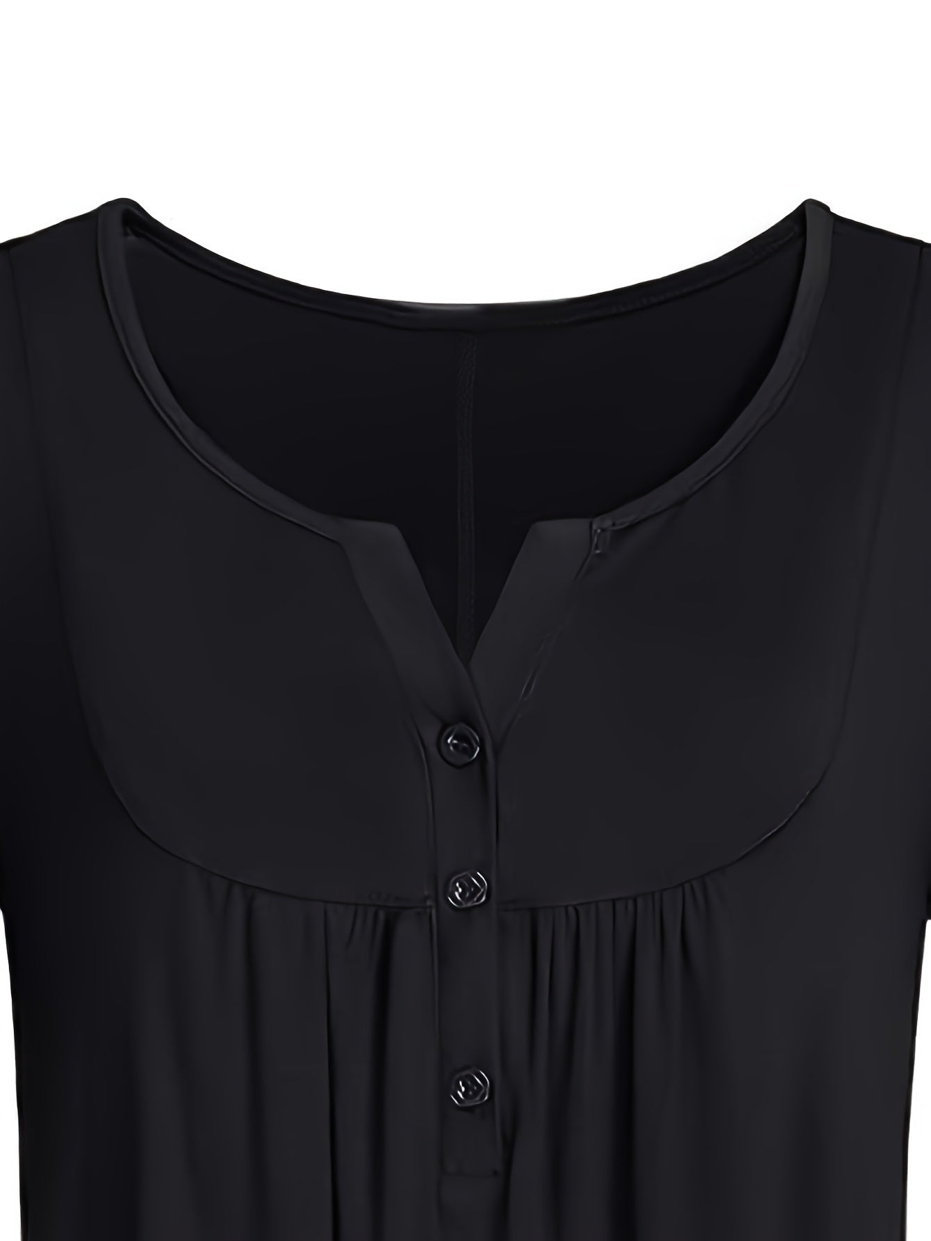Women's Solid Long Sleeve Button Up Ruched Peplum Top