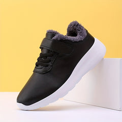 Girls Fleece Lightweight Walking Shoes with Hook and Loop Fastener