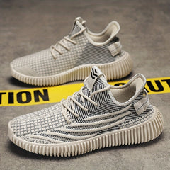 Men's Lace up Athletic Sneakers Lightweight Breathable Walking Shoes