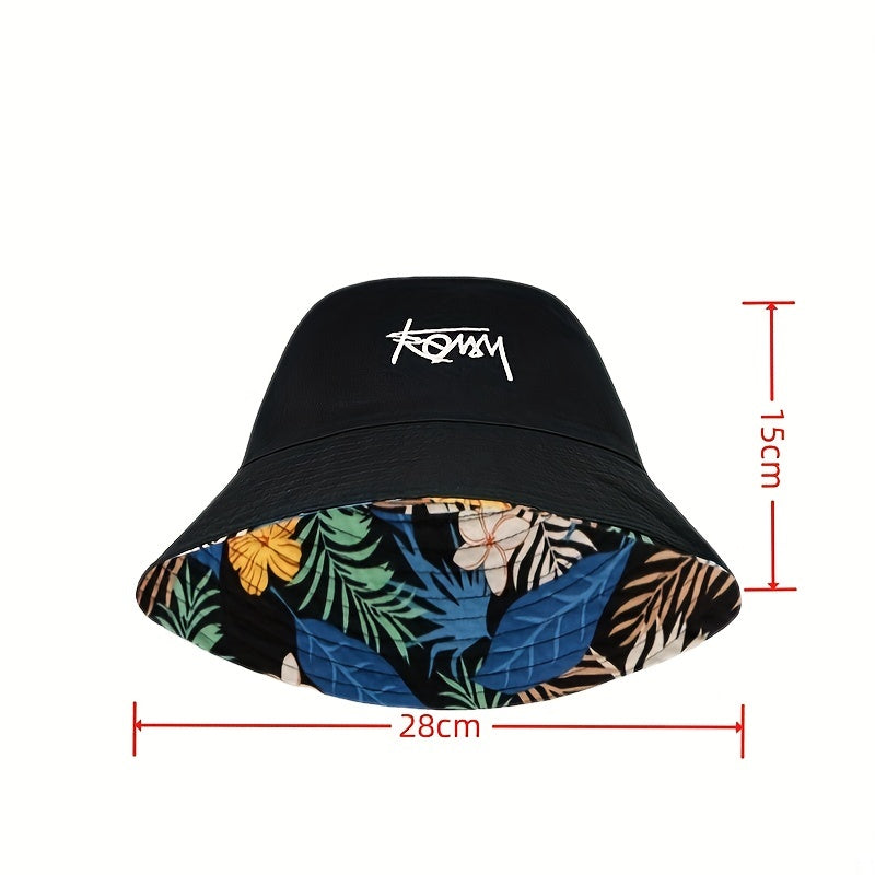 Reversible Sunshade Bucket Hat for Men Women