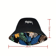 Reversible Sunshade Bucket Hat for Men Women