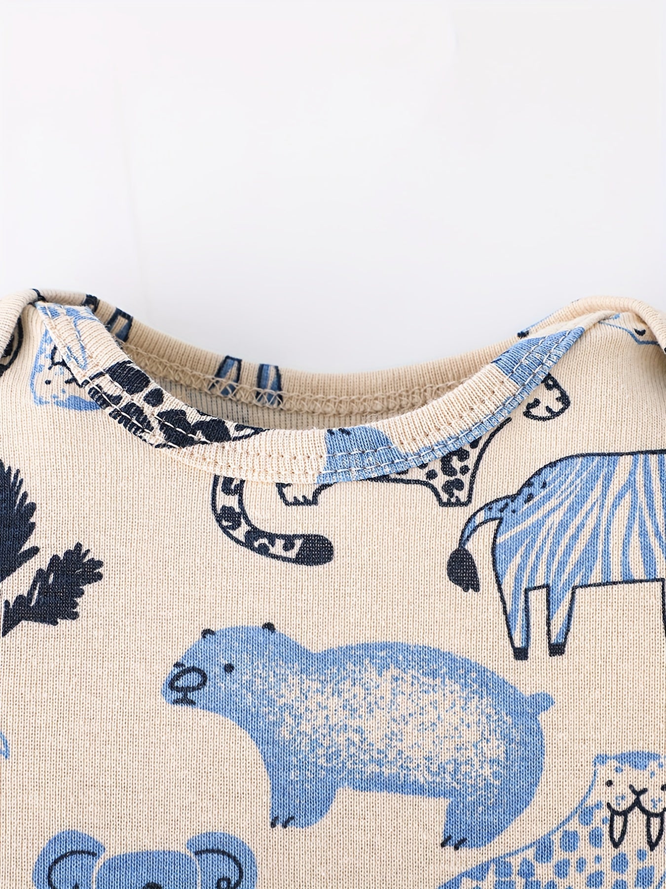 5pcs Baby Boys Cartoon Onesie Set for Summer