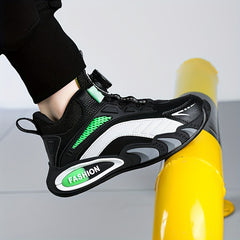 Unisex Kid's Basketball Shoes Rotating Buckle Sneakers