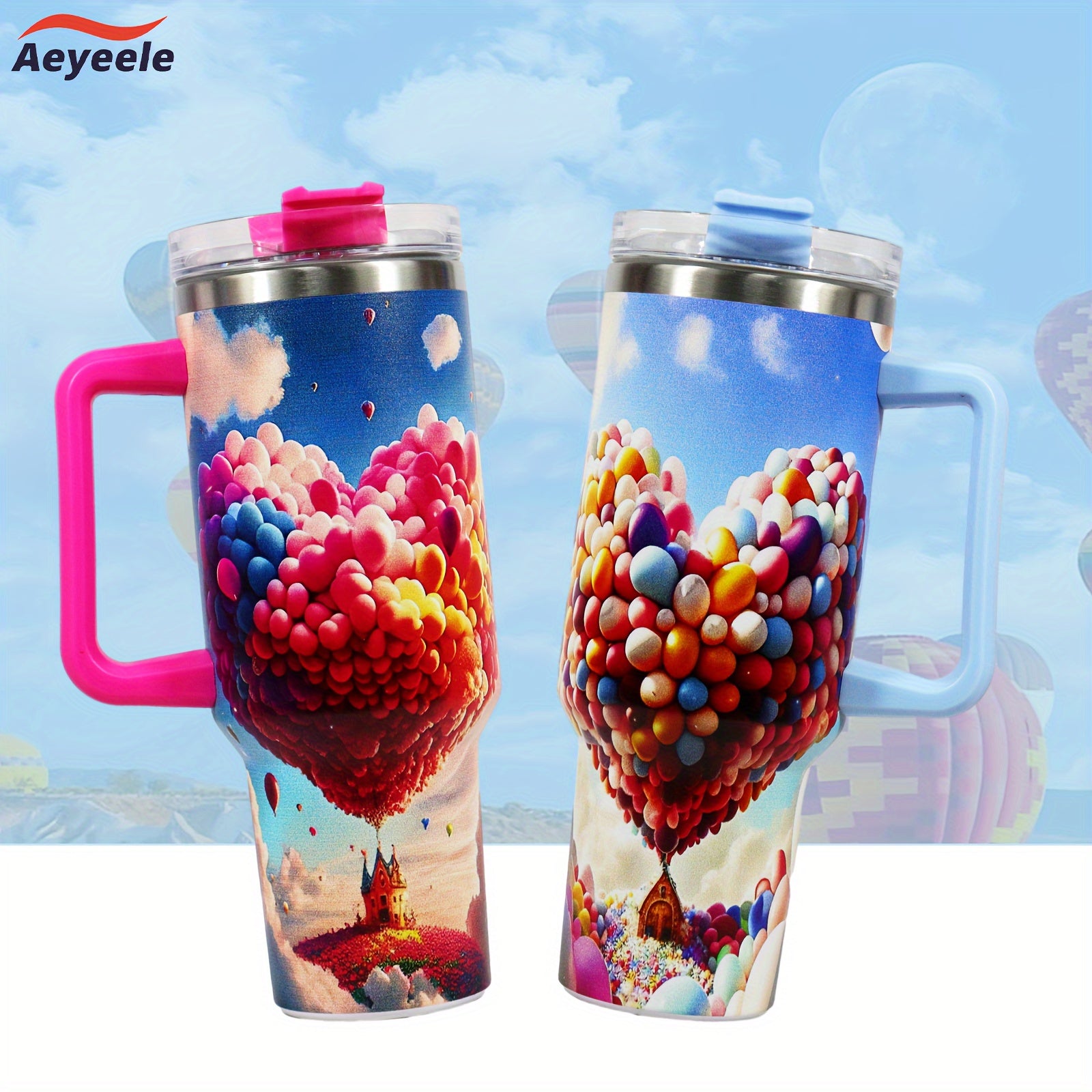 40oz Stainless Steel Water Bottle Insulated With Handle And Lid