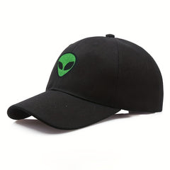 Alien Embroidered Mesh Hat Outdoor Sun Baseball Cap