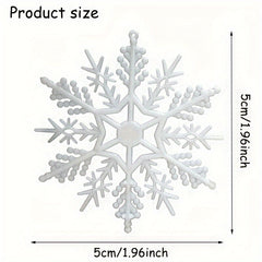 70pcs Christmas Snowflake Decorations for DIY Crafts