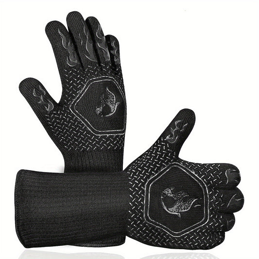 Heat Resistant Protective Mitts 1472 F Silicone Gloves