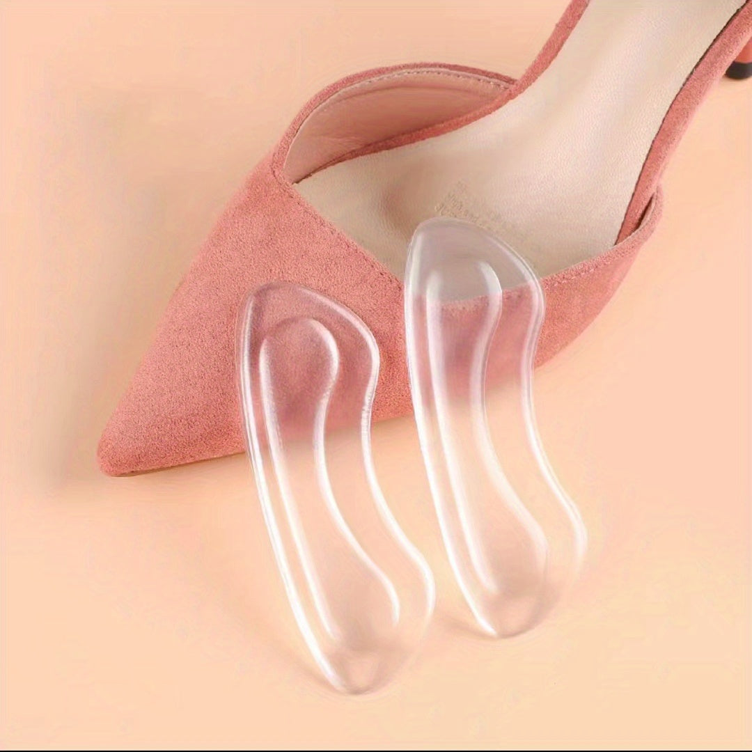 Heel Grips Gel Heel Liners Non Slip Grip Clear 1 Pair
