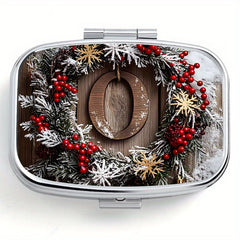 Creative O Printed Square Medicine Box Two Compartment Pill Box