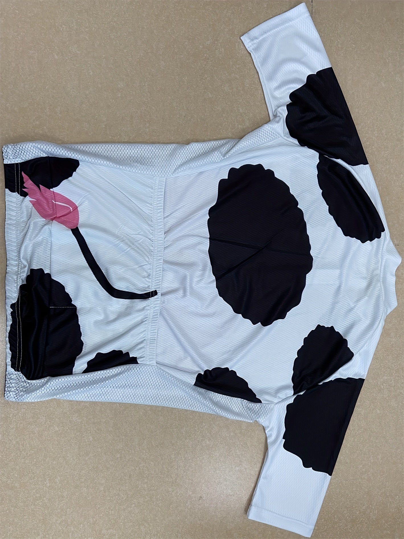 YTCYCLE Cow Pattern Zip Up Cycling Jersey Men's Bike Shirt