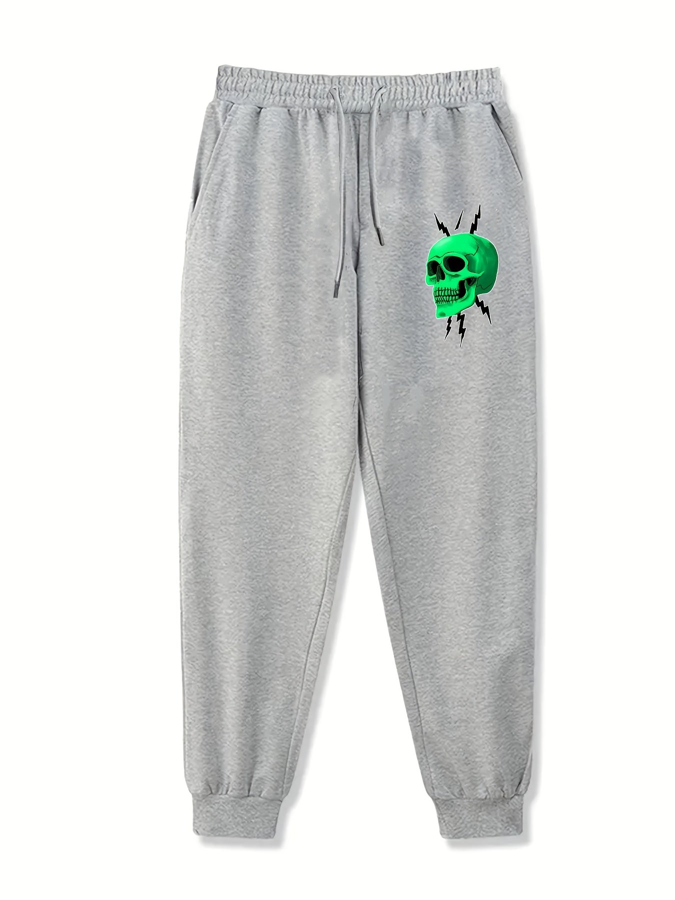 Skull Pattern Joggers Men's Casual Sports Pants