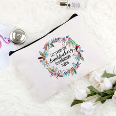 Funny Canvas Cosmetic Bag Makeup Bags Travel Bag Birthday Gifts