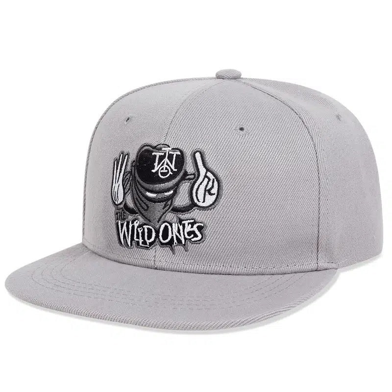 Men's Hip hop Embroidery Hat Flat Brim Cap