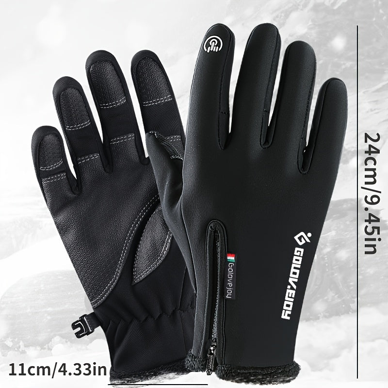Winter Warm Windproof Waterproof Touch Screen Sports Gloves