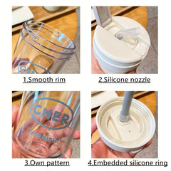 300ml Kids Sports Water Bottle with Straw - Outdoor-Friendly