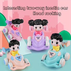 Cartoon Shaking Head Sports Car Toy for Kids