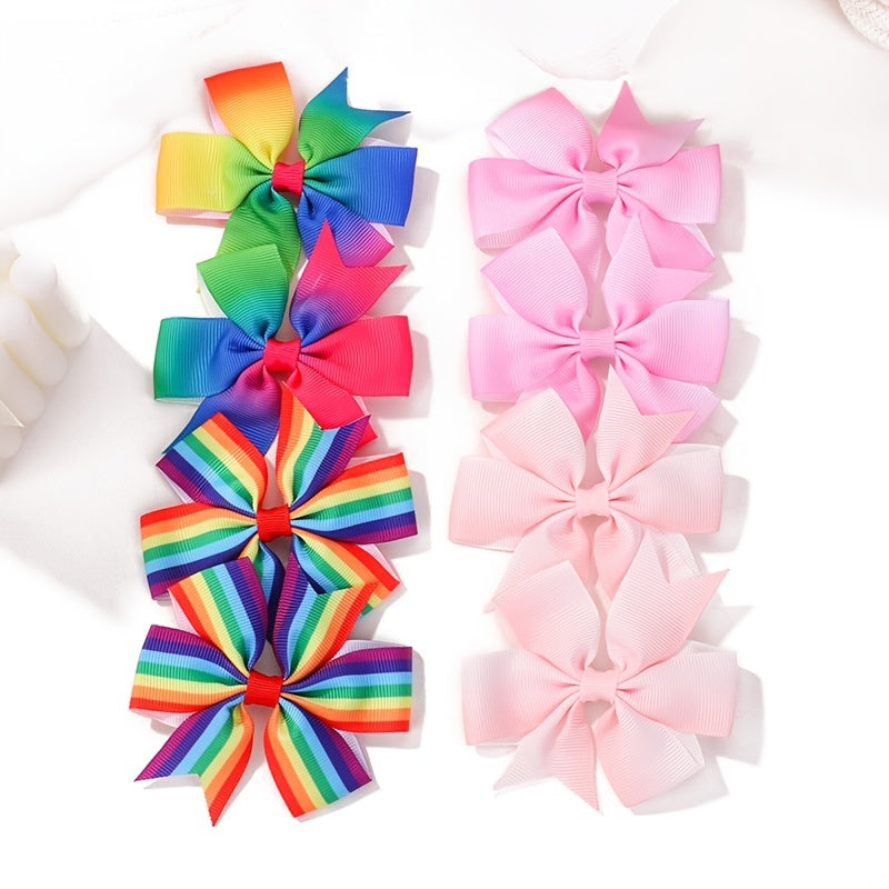 2pcs Candy Bow Hair Clips for Kids