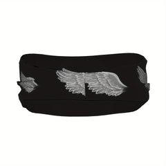 Unisex Sports Headband with Wing Sweat Wicking Polyester