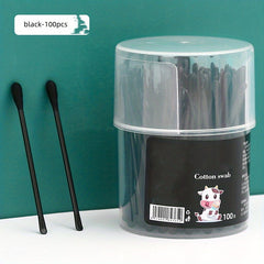 100pcs 2 in 1 Adult Baby Swabs Ear Scoop Cotton Swabs