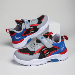 Boy's Hook And Loop Fastener Running Shoes