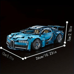 1650 Particle Sports Car City Mechanical Speed Car Easy to Assemble