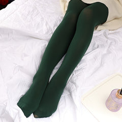 3 Pack Opaque High Waist Tights Slim Footed Pantyhose Women Stockings