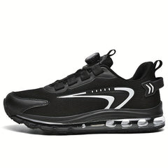 Men's Breathable Lace up Running Shoes with Rotate Button