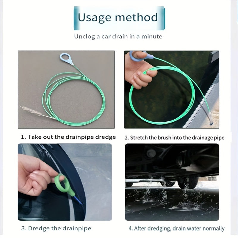 Long Flexible Drain Brush for Cars and Appliances