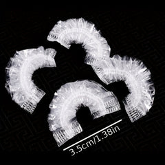 100pcs Waterproof Ear Covers Clear Disposable Ear Protectors