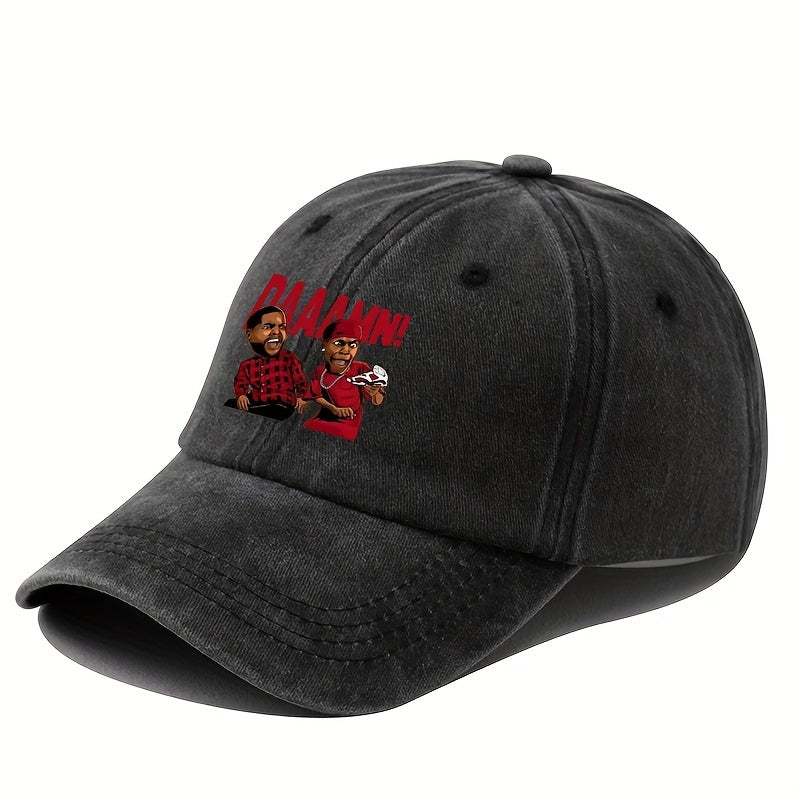 Cartoon Print Baseball Cap Outdoor Sun Hat Fishing Mountaineering