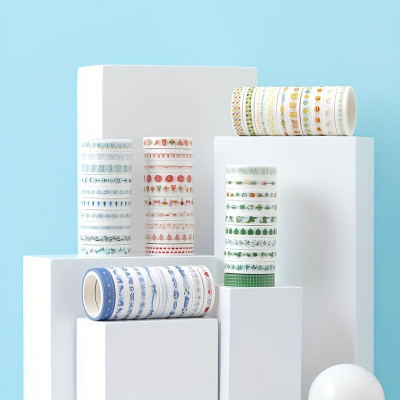 10 Rolls Colorful Washi Tape Set Decorative Stickers