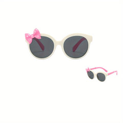Kids Cartoon Bow Polarized Sunglasses for Outdoor Activities