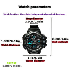 Boys Luminous Electronic Watch Multifunctional Decorative Gift