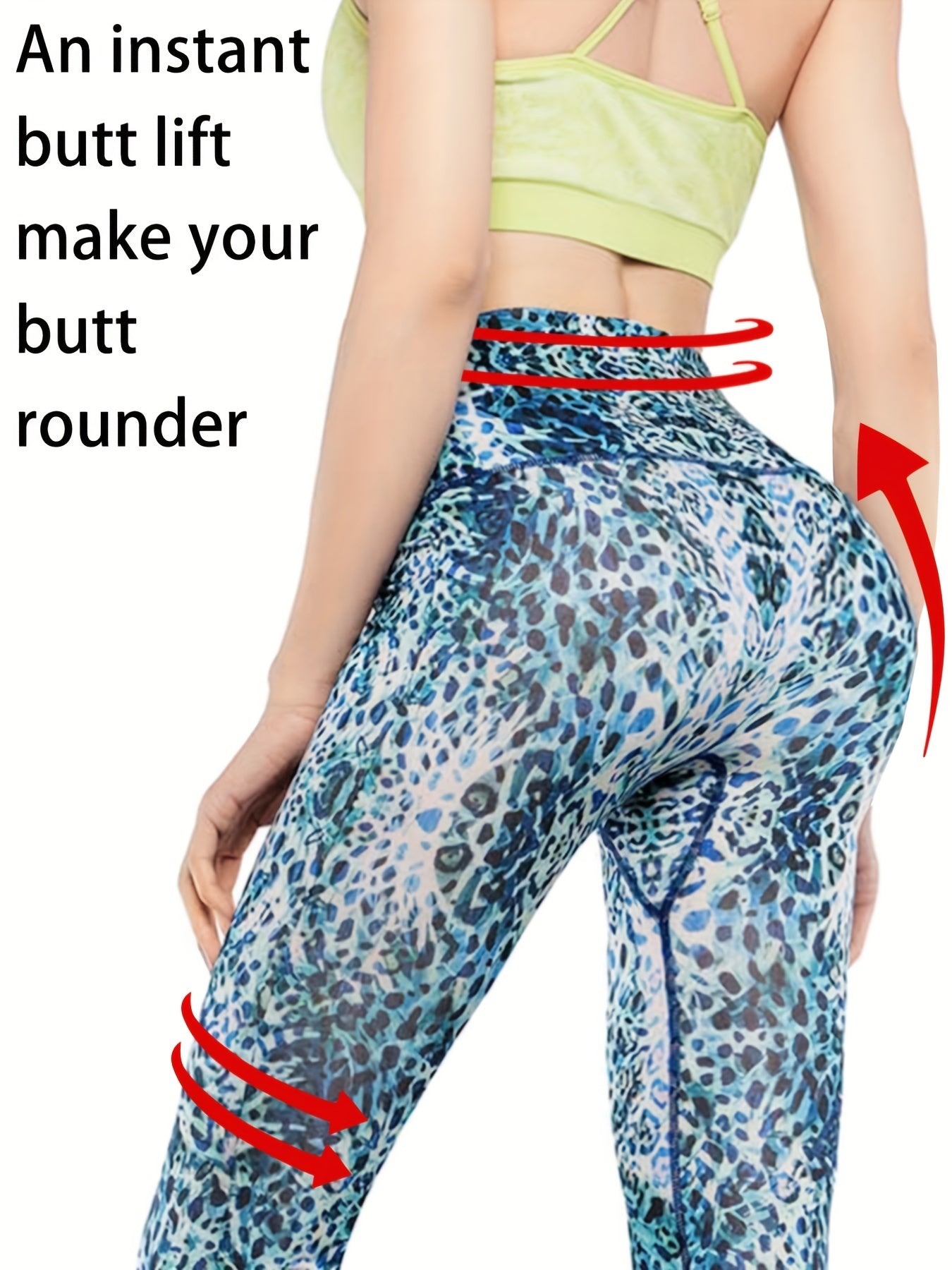 Leopard Print Yoga Leggings Women's Activewear