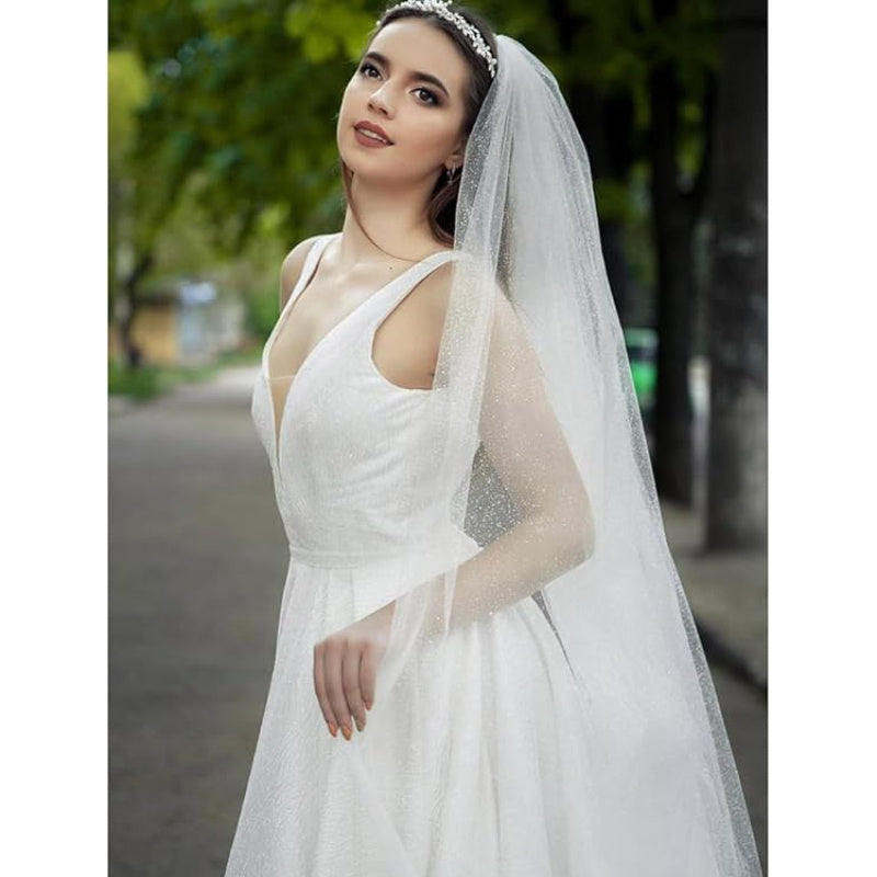 French Bridal Veil Cathedral Length Wedding Veil 299 Blonde