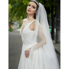 French Bridal Veil Cathedral Length Wedding Veil 299 Blonde
