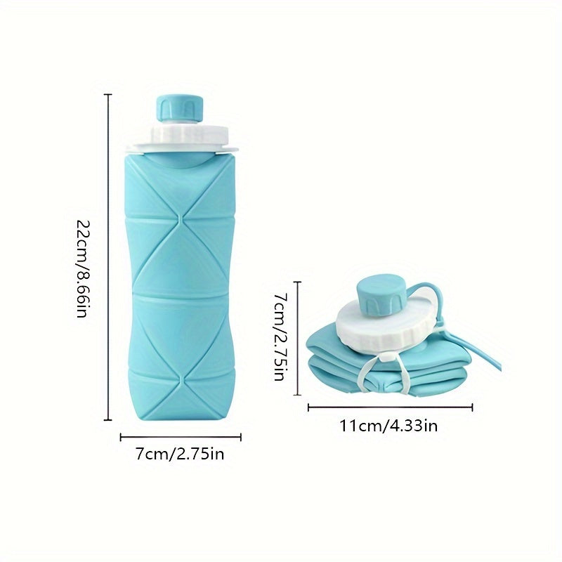 Silicone Collapsible Water Bottle Leak Proof Reusable BPA-Free