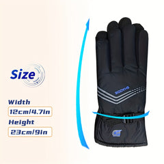 Winter Fleece Lined Warm Gloves Waterproof Touch Screen Gloves