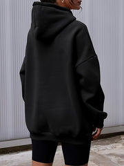 Women's Solid Hooded Sweatshirt